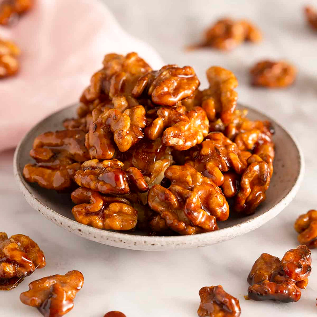 5 Minute Candied Walnuts