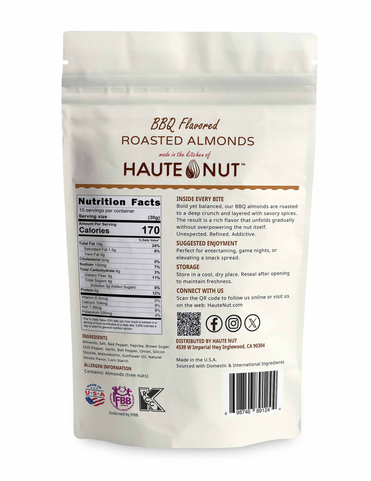 BBQ Flavored Roasted Almonds