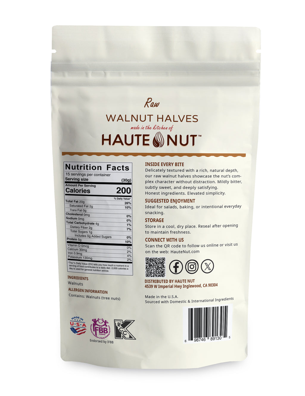 Raw Walnut Halves