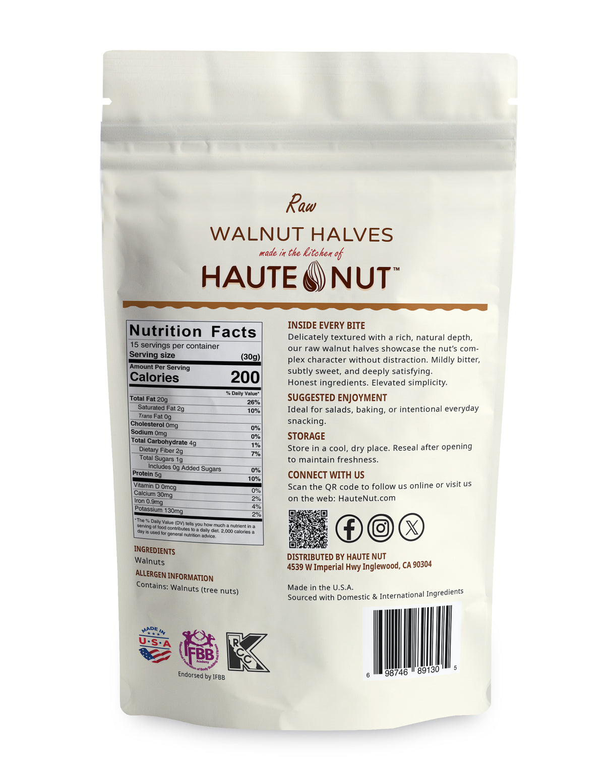 Raw Walnut Halves