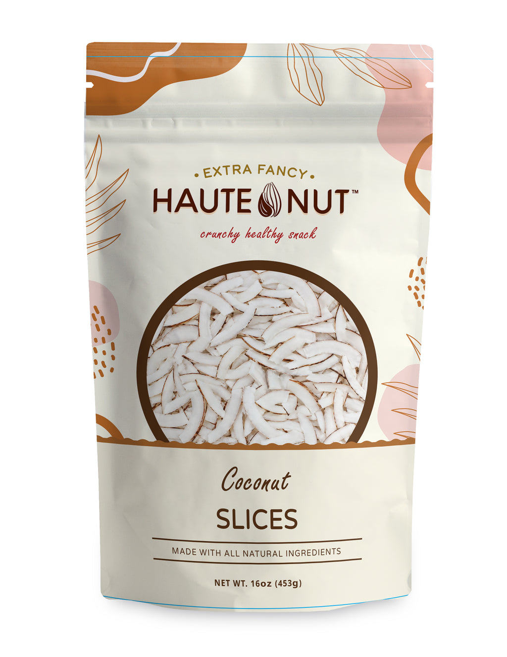 Coconut Slices front package - HAUTE NUT Dried Fruit product image