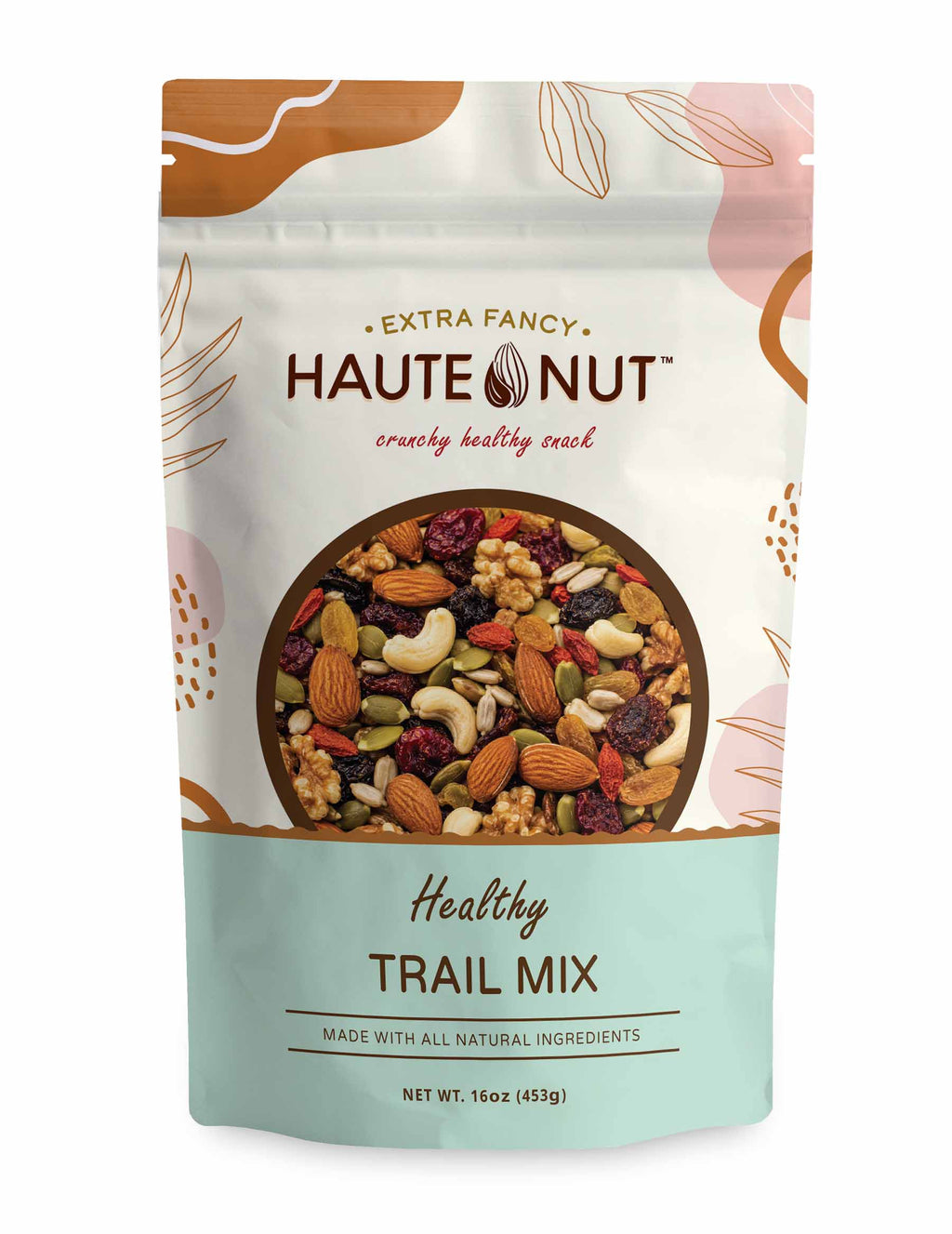 Healthy Trail Mix front package - HAUTE NUT Trail Mix product image