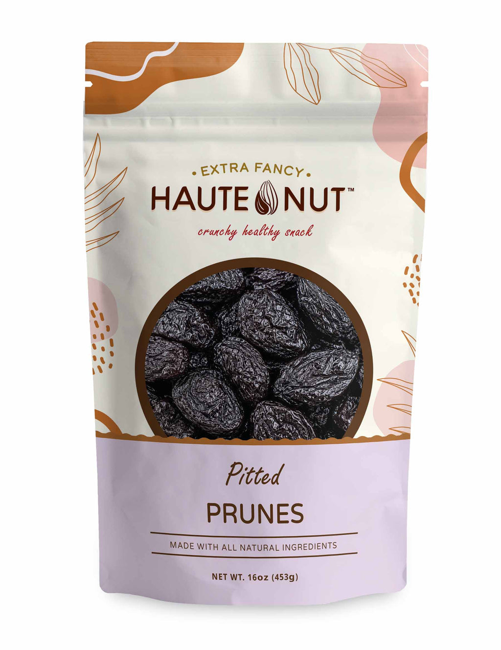 Pitted Prunes front package - HAUTE NUT Dried Fruit product image