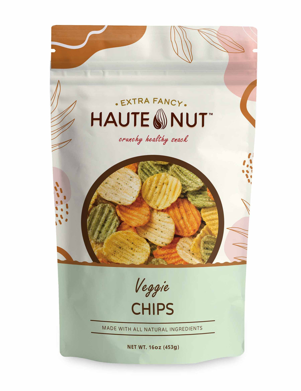 Veggie Chips front package - HAUTE NUT Veggie Chips product image
